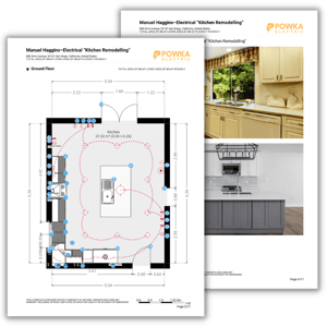Electrical Plan for Kitchen Remodeling (Report) Template Preview