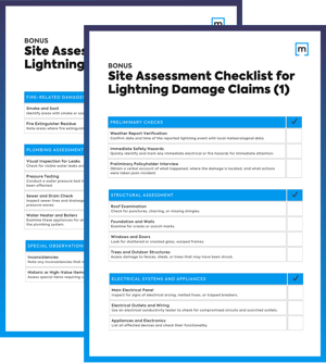 Site Assessment Checklist for Lightning Damage Claims Download template