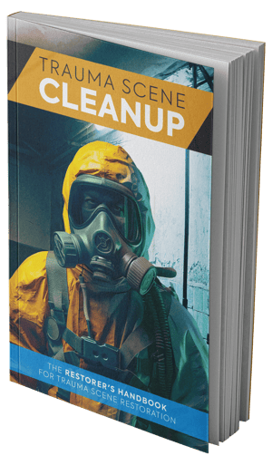 Trauma Scene Cleanup Guide Restorer with Personal Protective Equipment (PPE) and Respiratory Protection