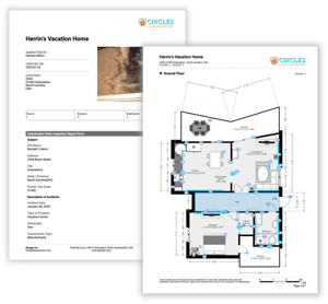 residential claim water loss report pdf previewith sketch of the property, findings, photos and property details