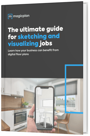 The ultimate guide for sketching and visualizing jobs Cover with Iphone xRay of a room